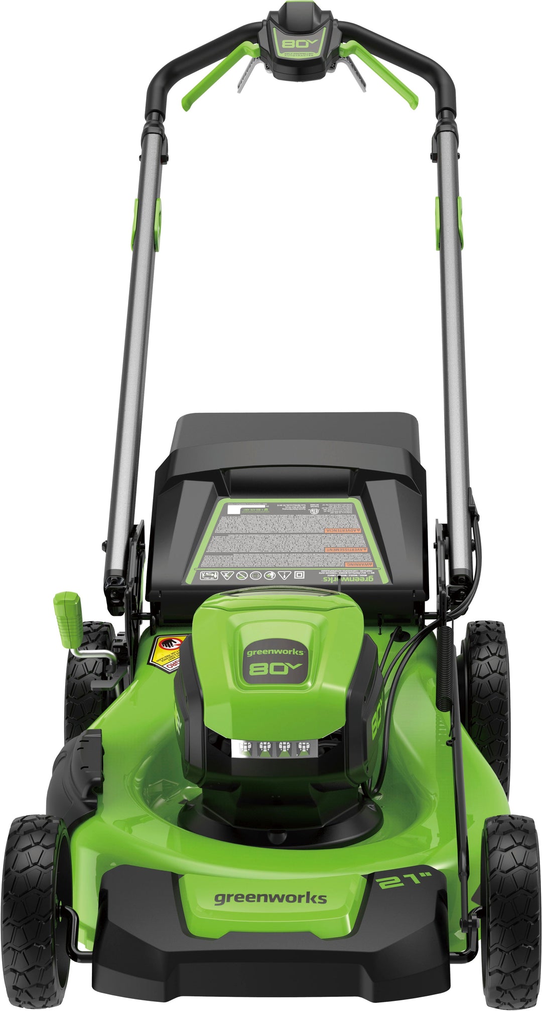 Greenworks - 80 Volt 21-Inch Self-Propelled Lawn Mower (1 x 4.0Ah Battery and 1 x Charger) - Green_2