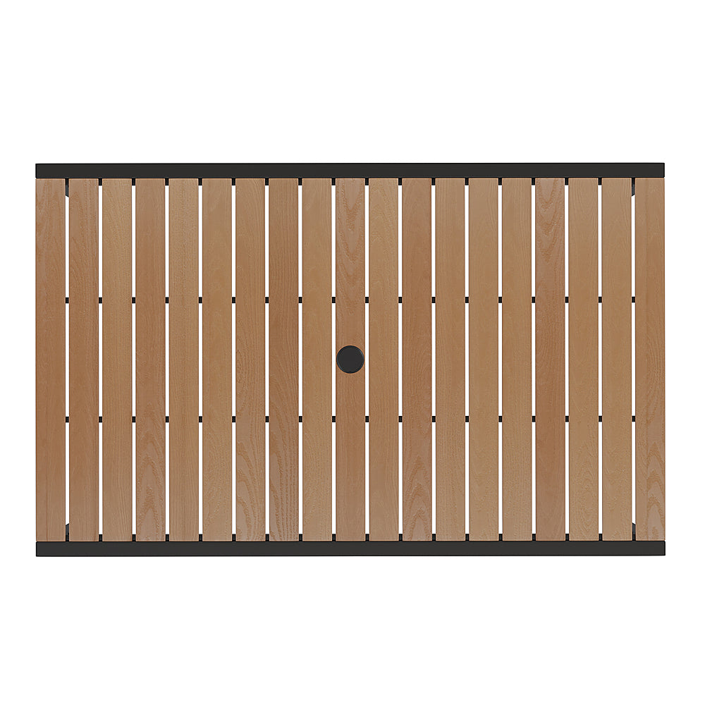 Flash Furniture - Lark Outdoor Rectangle Modern  3 Piece Patio Set - Navy_1