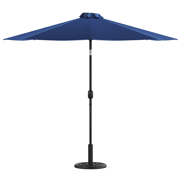 Flash Furniture - Patio Umbrella and Base - Navy_0