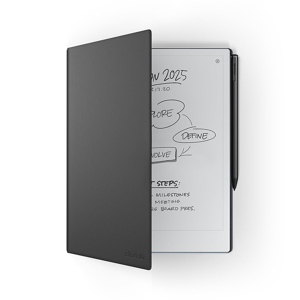 reMarkable 2 - Book Folio for your paper tablet - Premium leather - Black_1