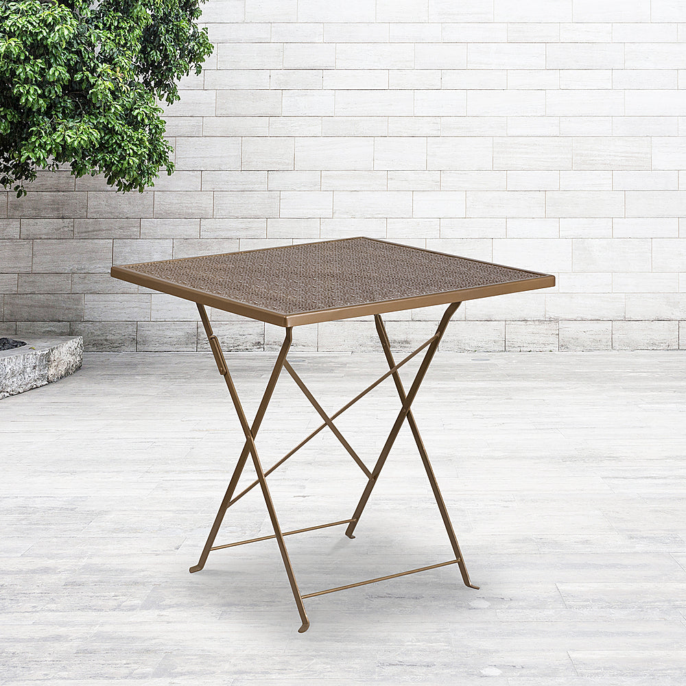 Flash Furniture - Oia Contemporary Patio Table - Gold_1