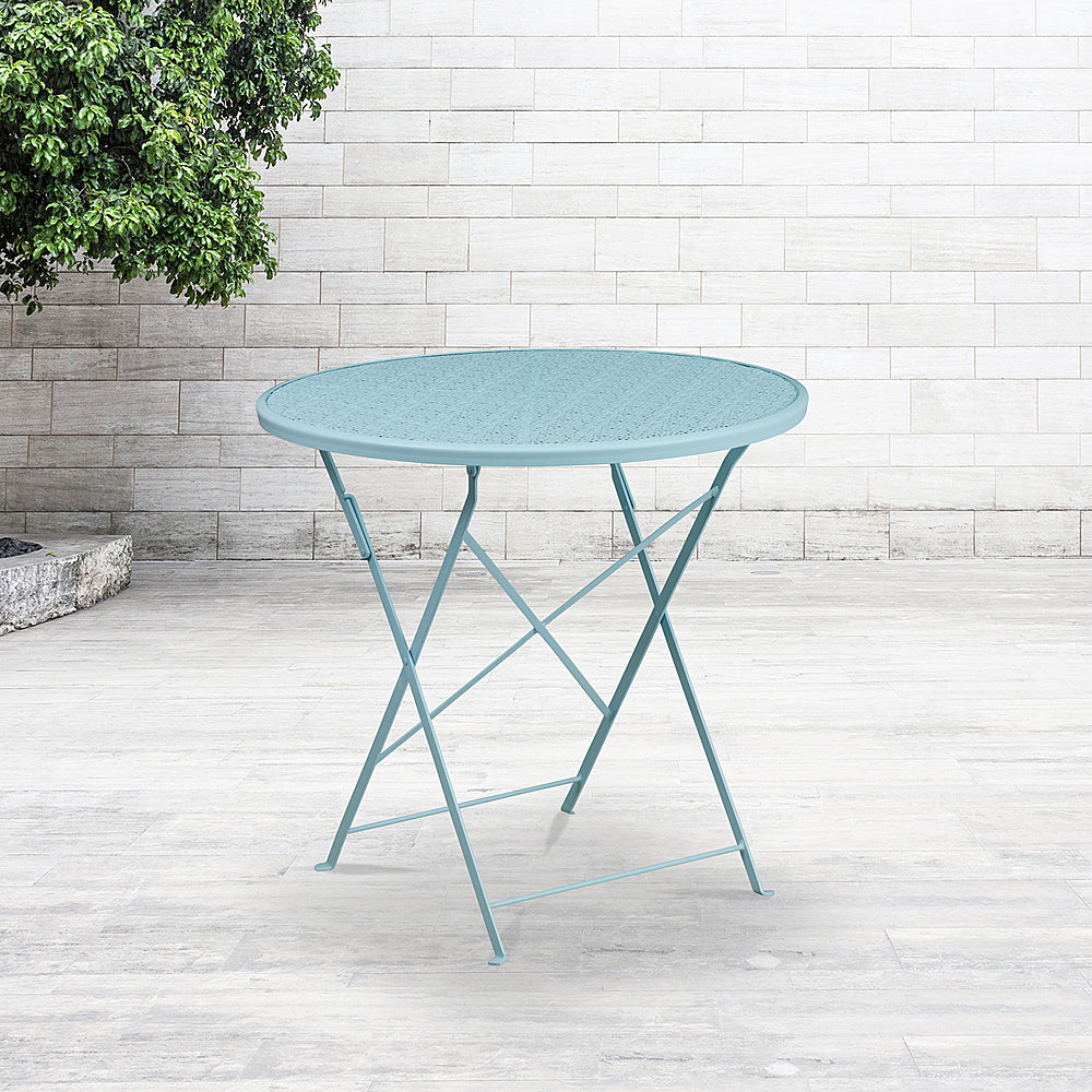 Flash Furniture - Oia Contemporary Patio Table - Sky Blue_1