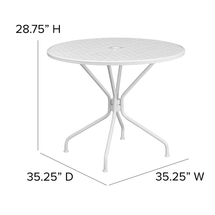 Flash Furniture - Oia Contemporary Patio Table - White_5