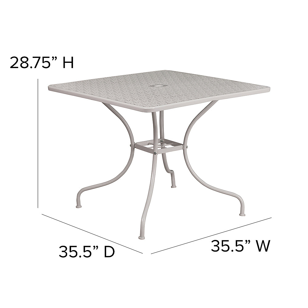 Flash Furniture - Oia Contemporary Patio Table - Light Gray_1