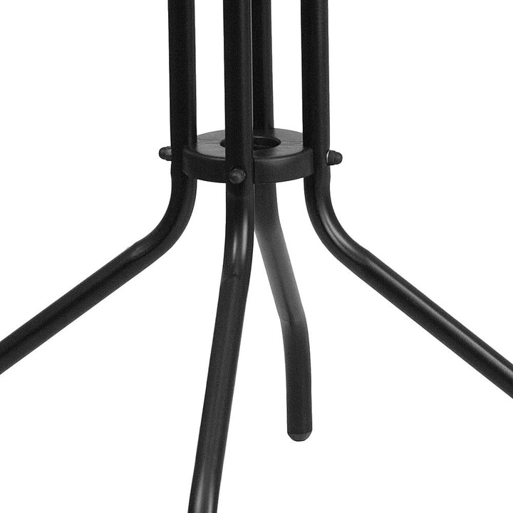 Flash Furniture - Bellamy Contemporary Patio Table - Clear/Black_3