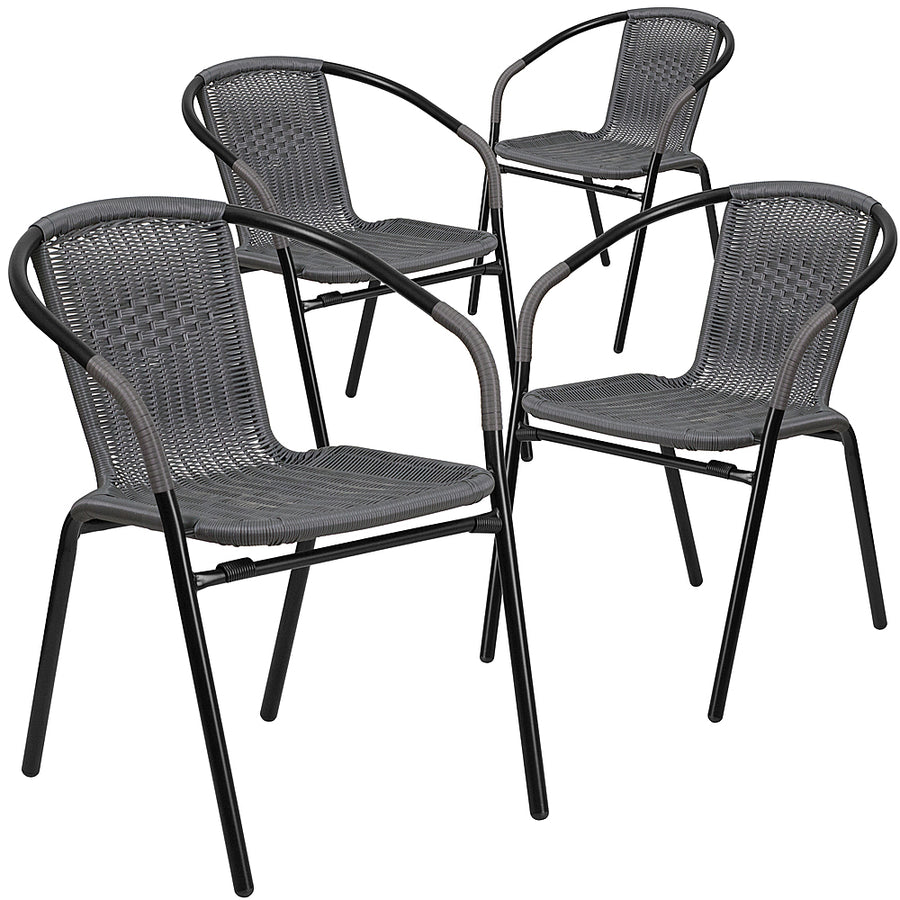Flash Furniture - Lila Patio Chair (set of 4) - Gray_0
