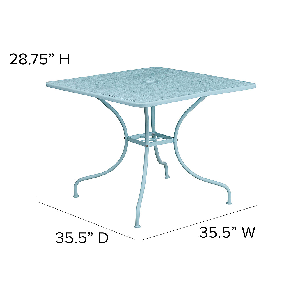 Flash Furniture - Oia Contemporary Patio Table - Sky Blue_4