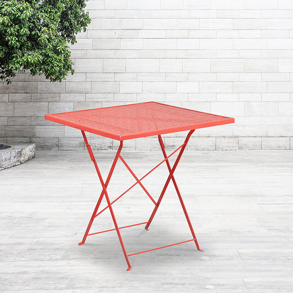 Flash Furniture - Oia Contemporary Patio Table - Coral_1