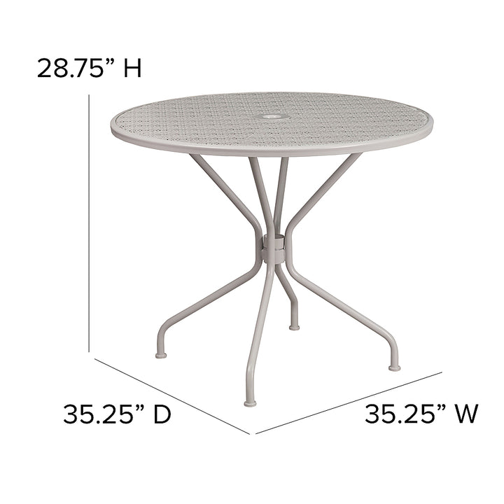 Flash Furniture - Oia Contemporary Patio Table - Light Gray_5