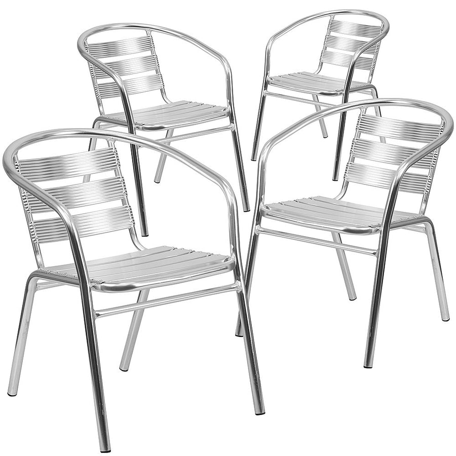 Flash Furniture - Lila Patio Chair (set of 4) - Aluminum_0