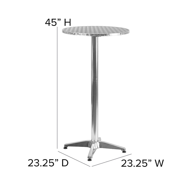 Flash Furniture - Mellie Contemporary Patio Bar Table - Aluminum_2
