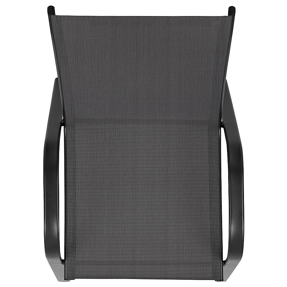 Flash Furniture - Brazos Modern Fabric Patio Barstool (set of 4) - Black_3