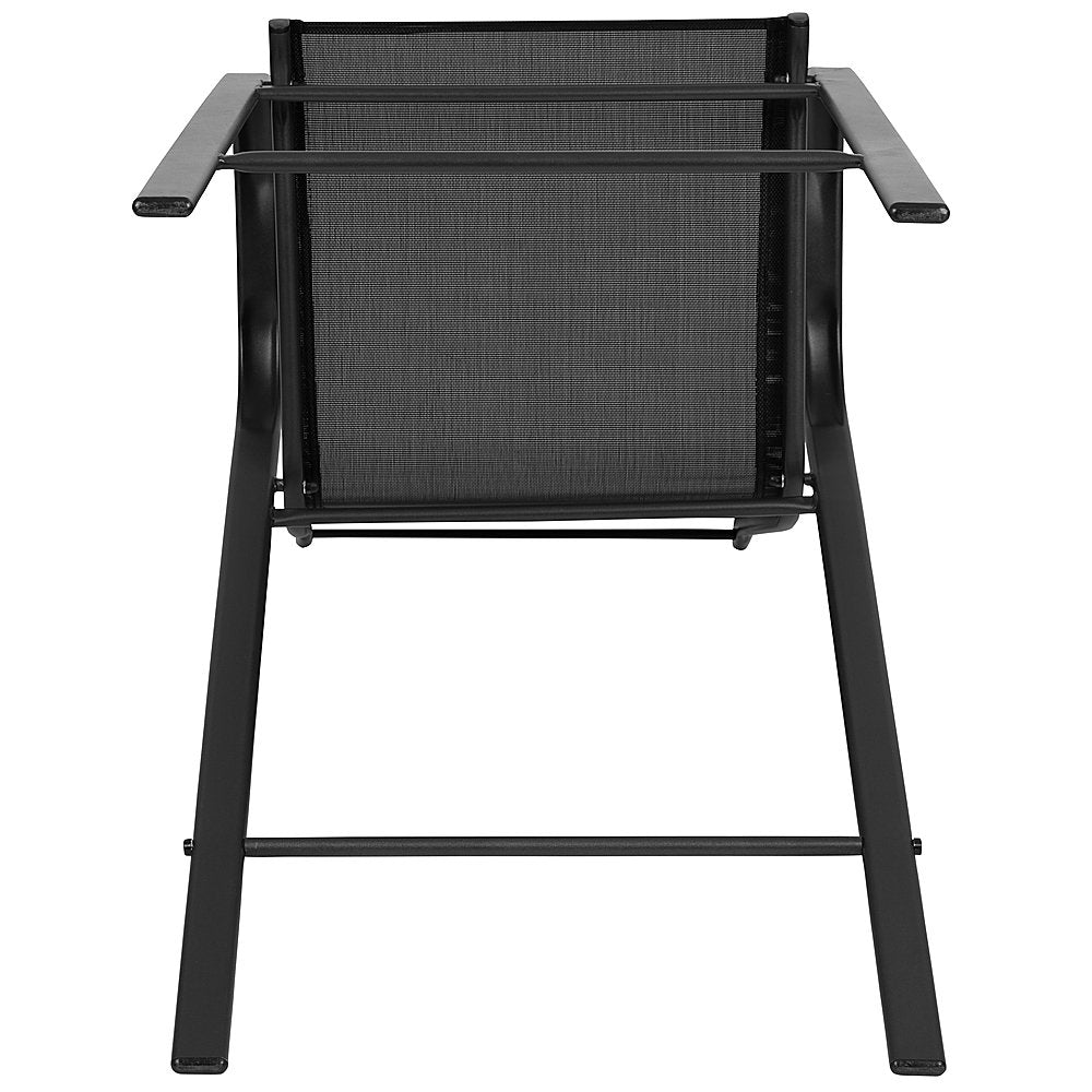 Flash Furniture - Brazos Modern Fabric Patio Barstool (set of 4) - Black_2