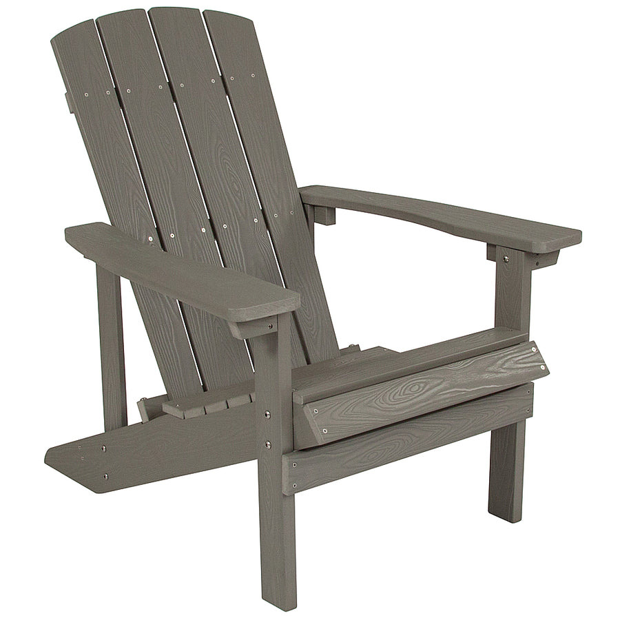 Flash Furniture - Charlestown Adirondack Chair - Gray_0