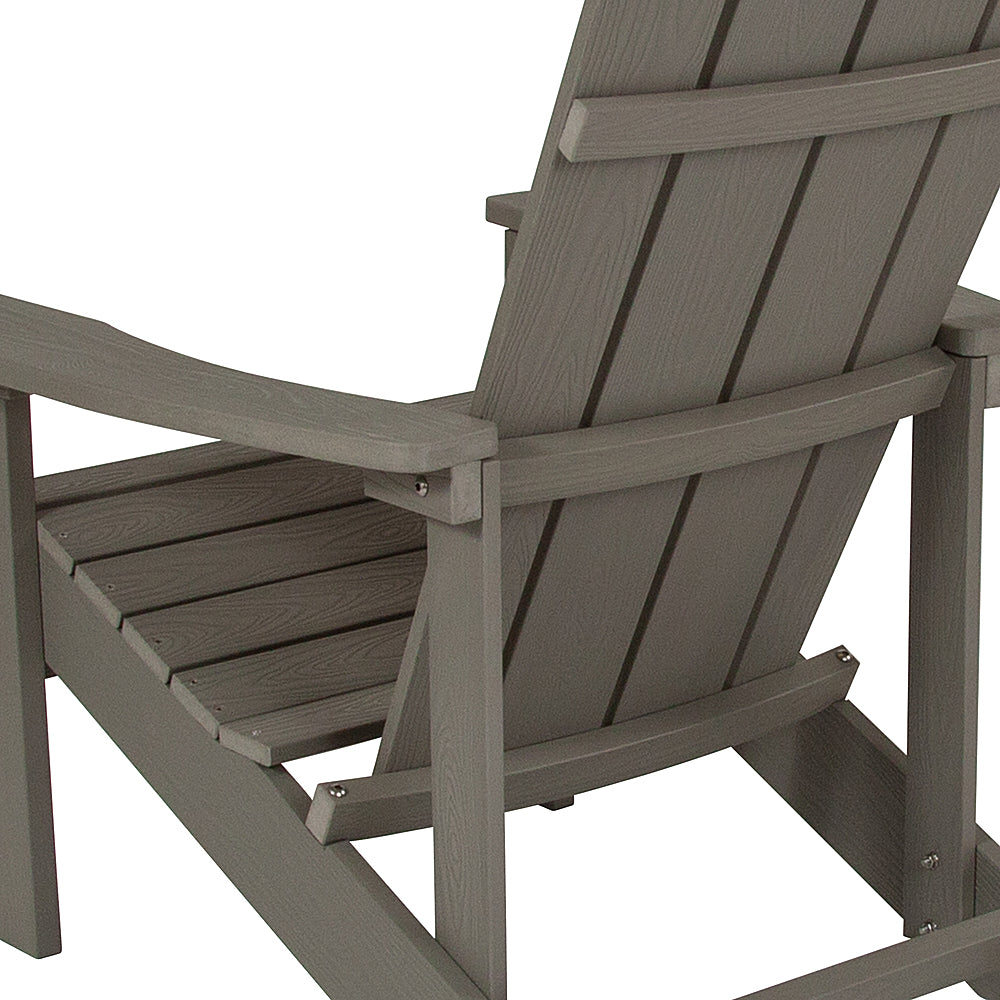 Flash Furniture - Charlestown Adirondack Chair - Gray_1