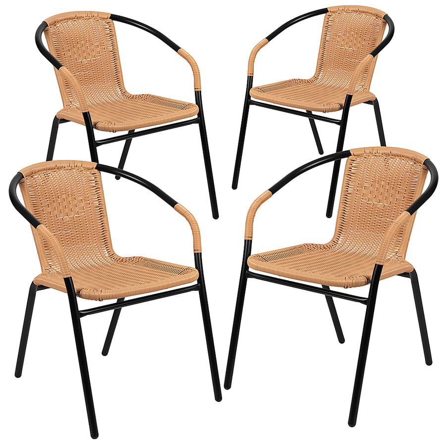 Flash Furniture - Lila Patio Chair (set of 4) - Beige_0