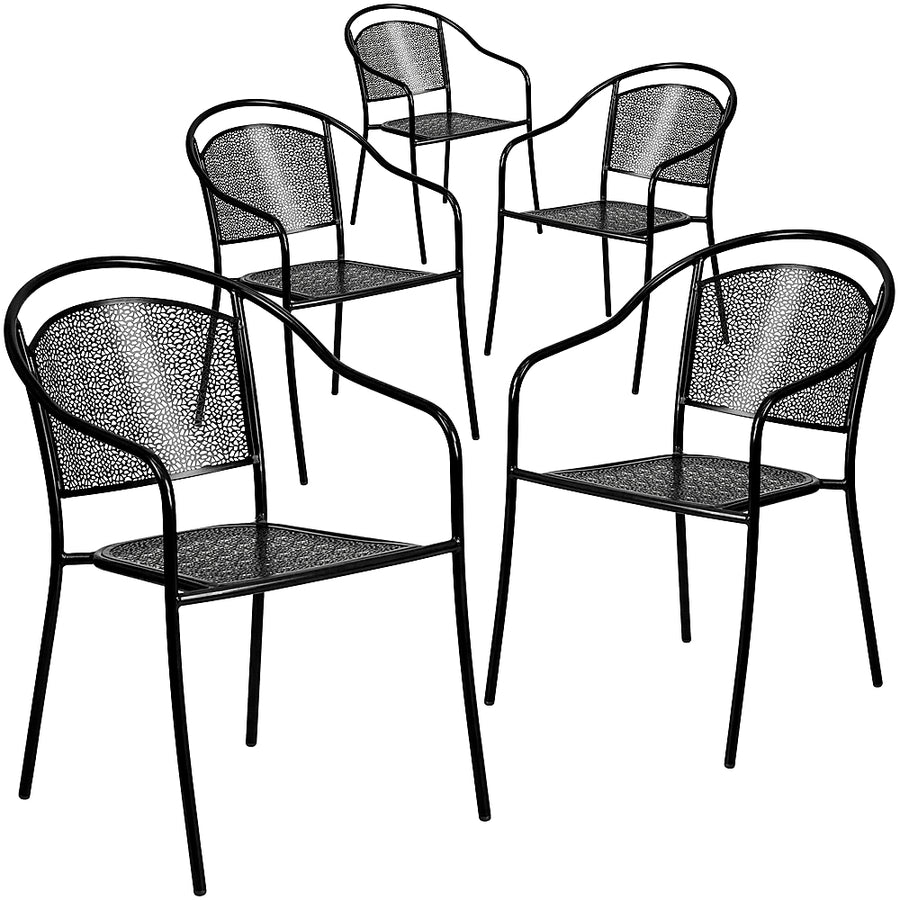 Flash Furniture - Oia Patio Chair (set of 5) - Black_0