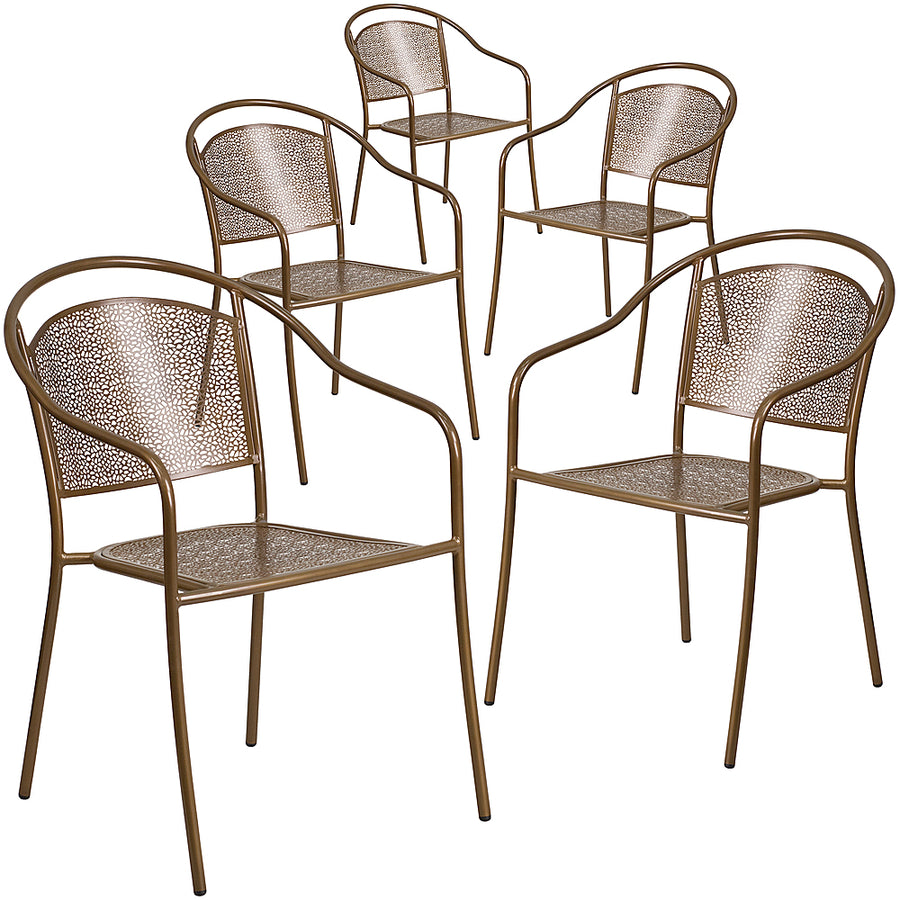 Flash Furniture - Oia Patio Chair (set of 5) - Gold_0