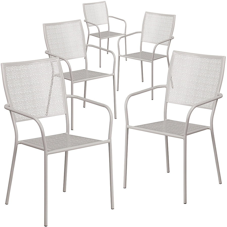 Flash Furniture - Oia Patio Chair (set of 5) - Light Gray_0