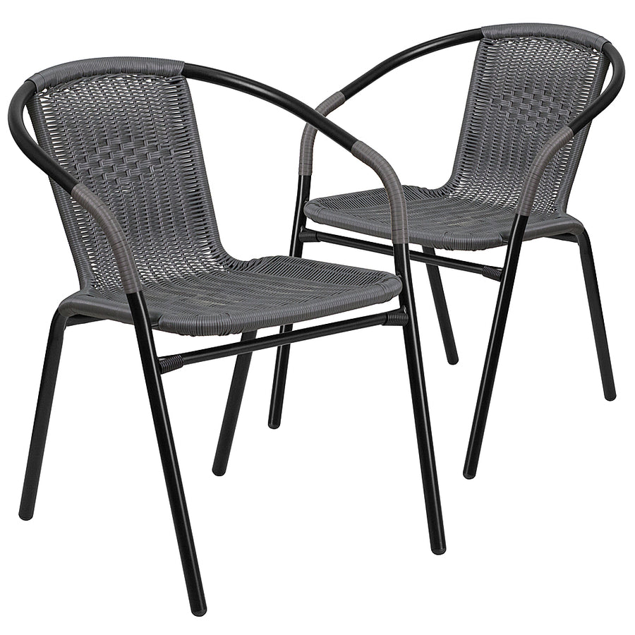 Flash Furniture - Lila Patio Chair (set of 2) - Gray_0