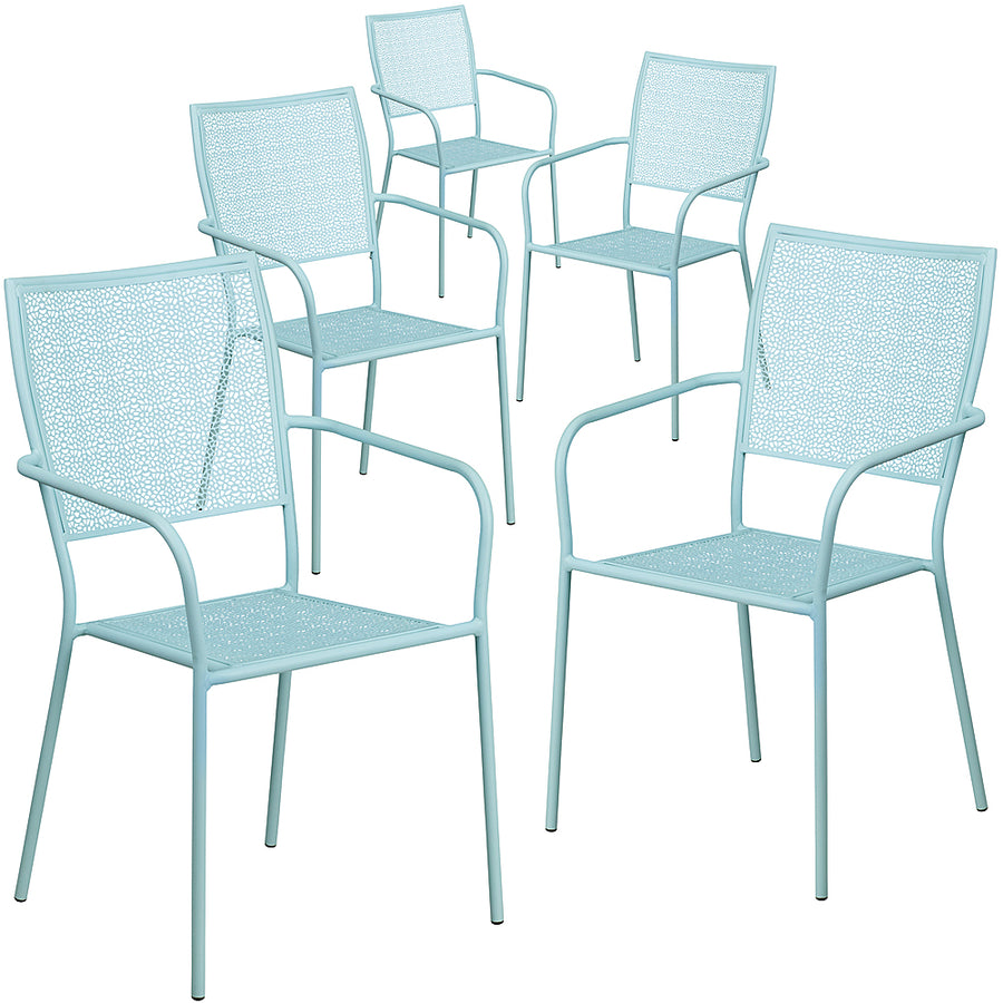 Flash Furniture - Oia Patio Chair (set of 5) - Sky Blue_0