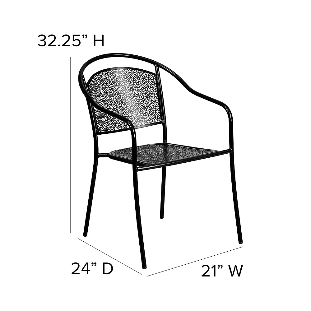 Flash Furniture - Oia Patio Chair - Black_6