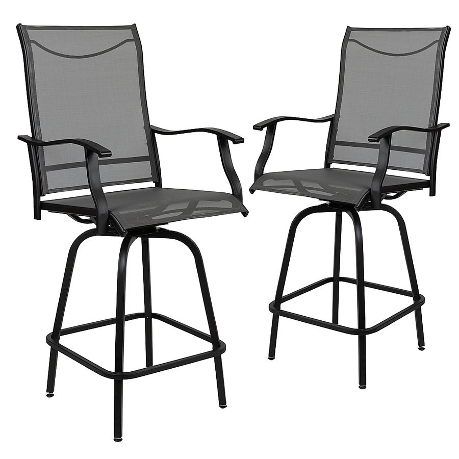 Flash Furniture - Valerie Patio Chair (set of 2) - Gray_0