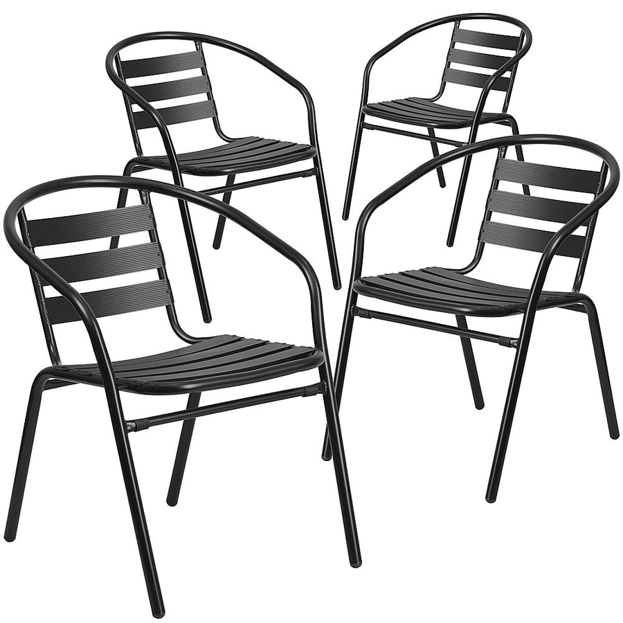 Flash Furniture - Lila Patio Chair (set of 4) - Black_0