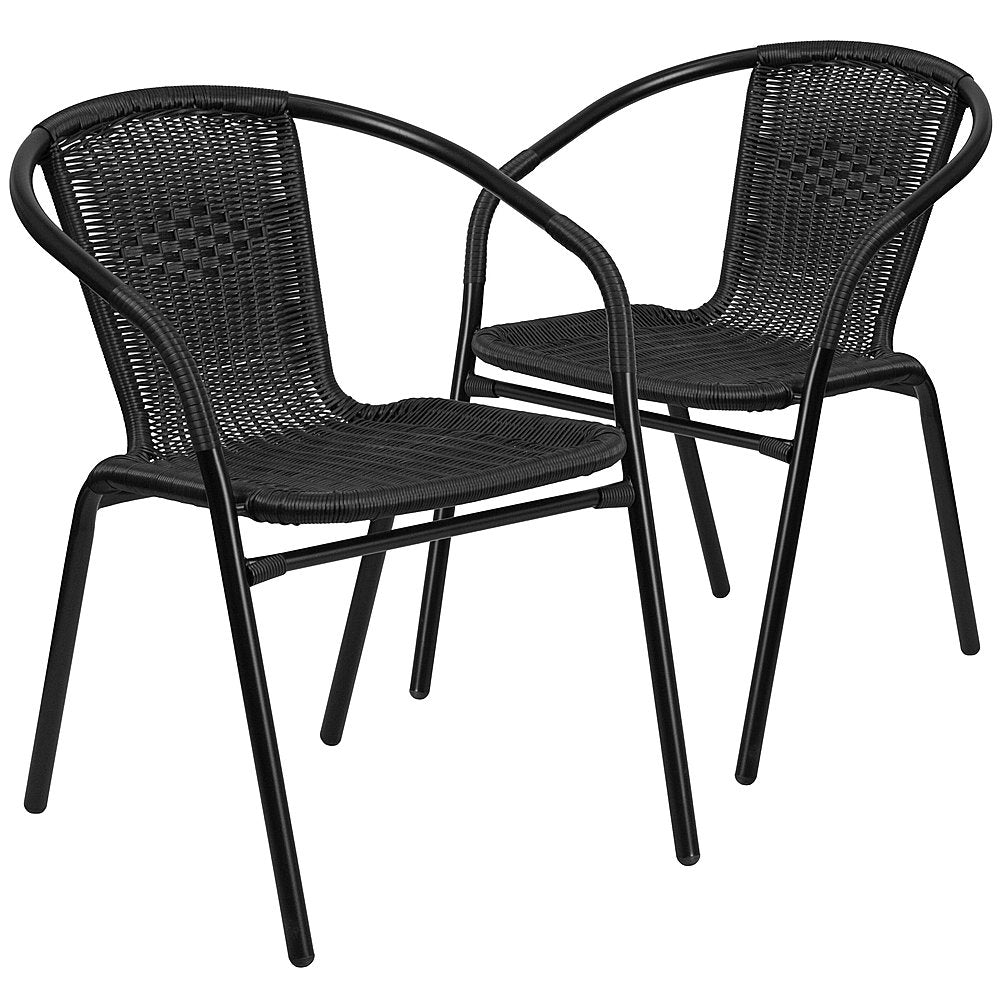 Flash Furniture - Lila Patio Chair (set of 2) - Black_0
