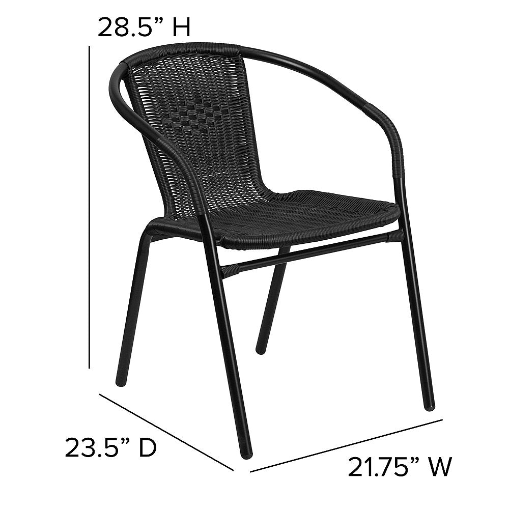 Flash Furniture - Lila Patio Chair (set of 2) - Black_5