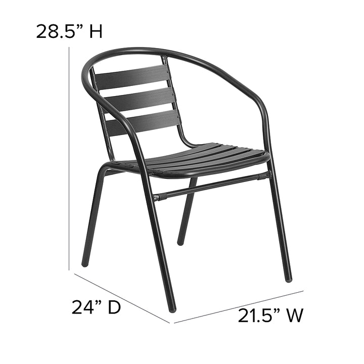 Flash Furniture - Lila Patio Chair - Black_6