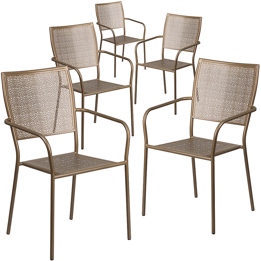 Flash Furniture - Oia Patio Chair (set of 5) - Gold_0