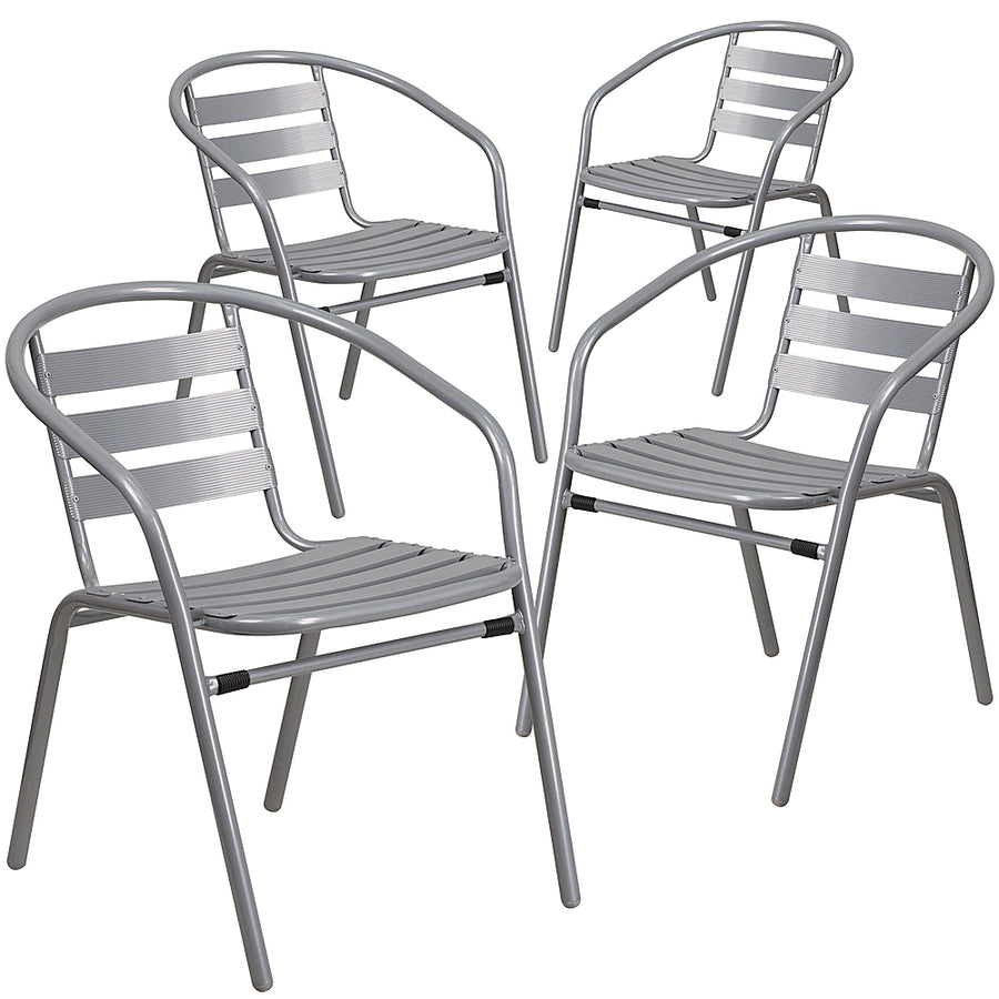 Flash Furniture - Lila Patio Chair (set of 4) - Silver_0