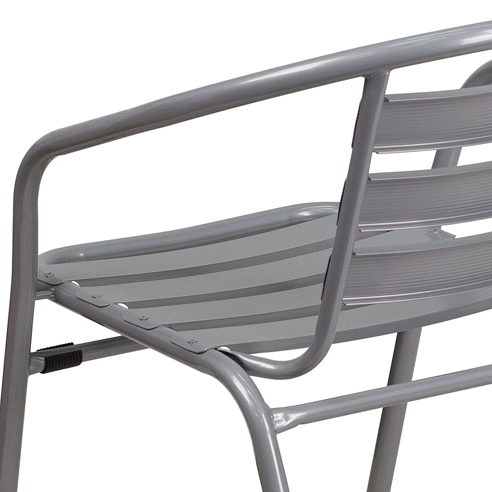 Flash Furniture - Lila Patio Chair (set of 4) - Silver_1