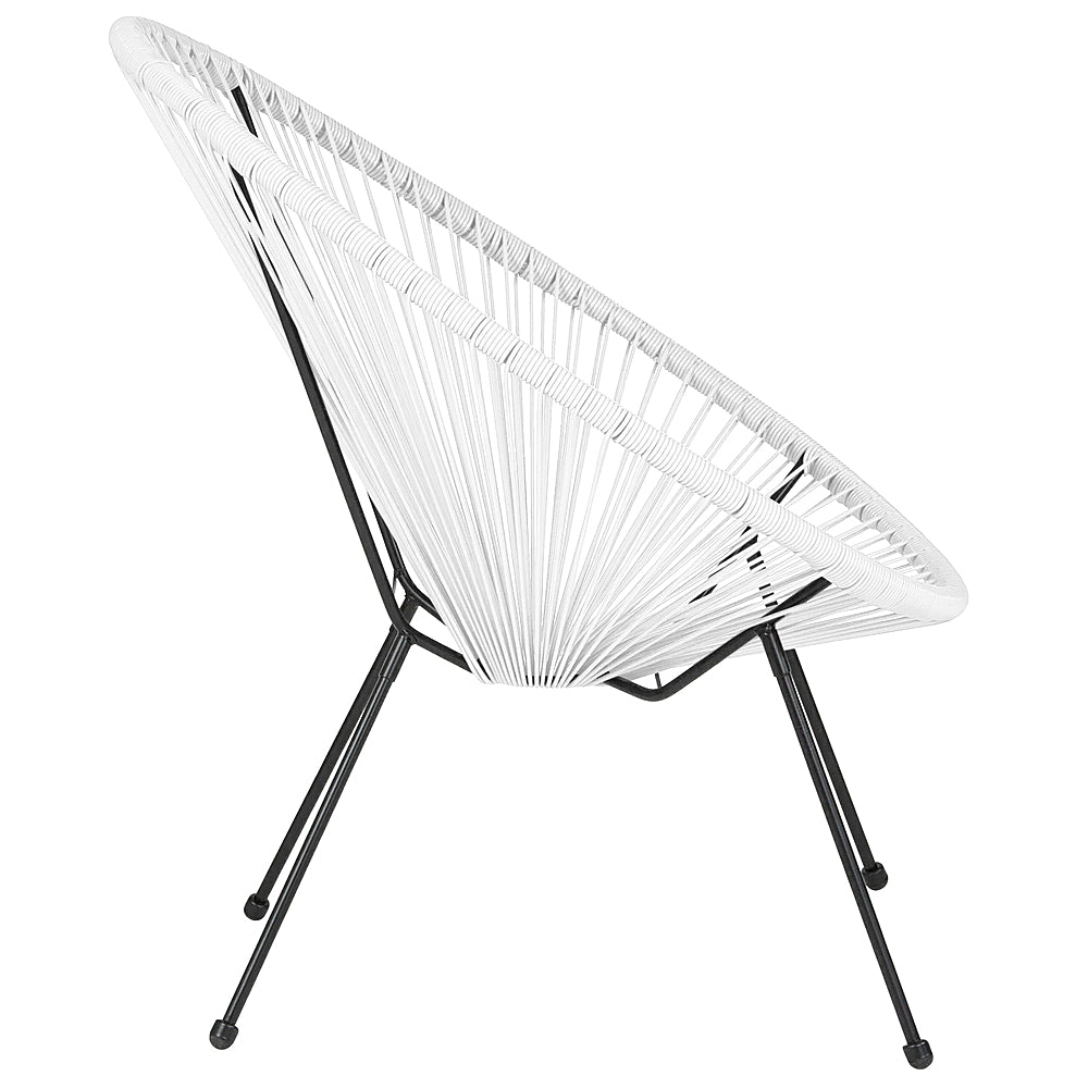 Flash Furniture - Valencia Oval Comfort Take Ten  Contemporary Bungee Bungee Chair - White_1