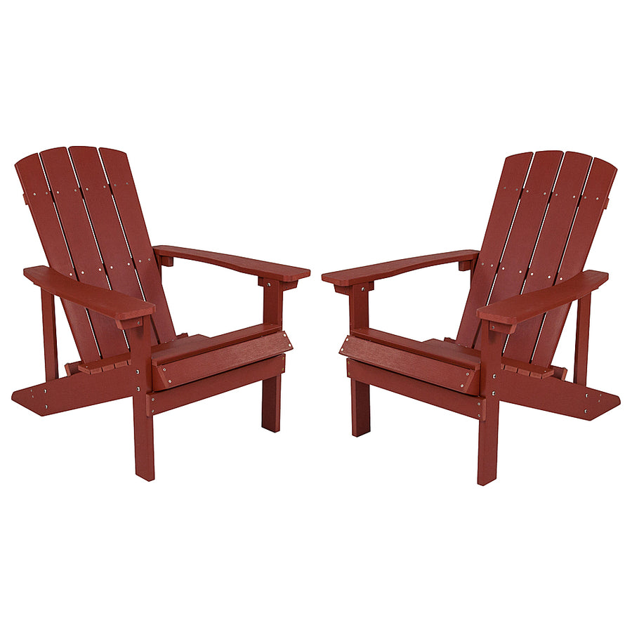 Flash Furniture - Charlestown Adirondack Chair (set of 2) - Red_0