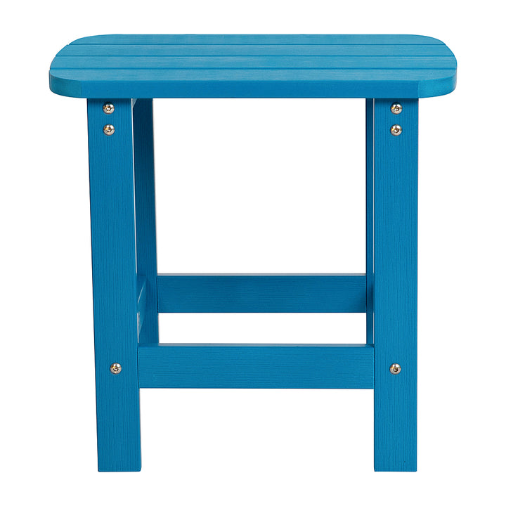 Flash Furniture - Charlestown Classic Adirondack Side Table - Blue_6