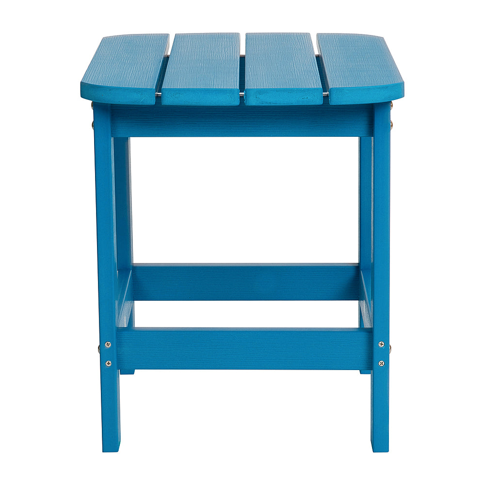Flash Furniture - Charlestown Classic Adirondack Side Table - Blue_3