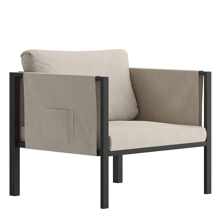 Flash Furniture - Lea Patio Lounge Chair - Light Gray_0