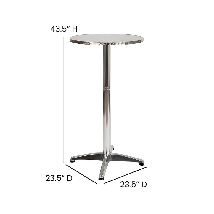 Flash Furniture - Mellie Contemporary Patio Bar Table - Aluminum_6