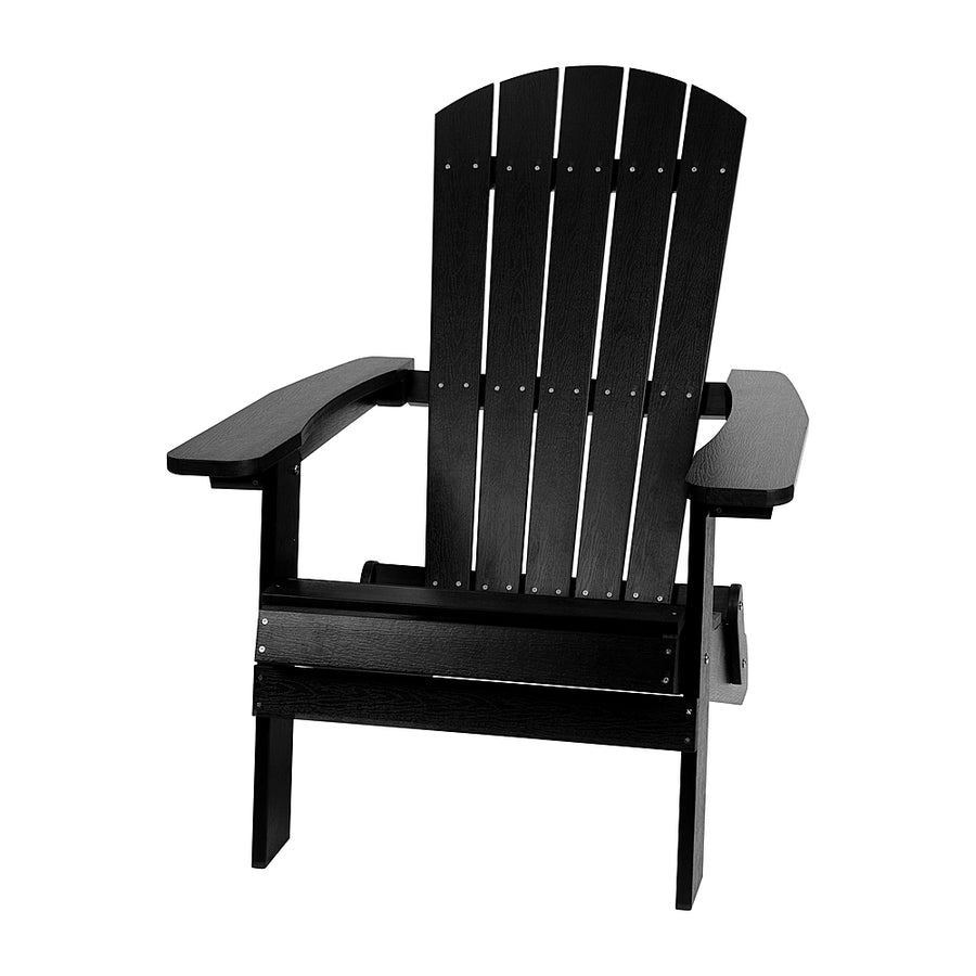 Flash Furniture - Charlestown Adirondack Chair - Black_0