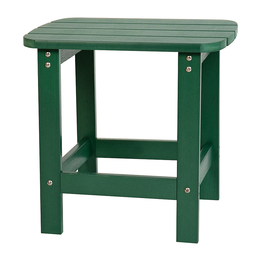 Flash Furniture - Charlestown Classic Adirondack Side Table - Green_0