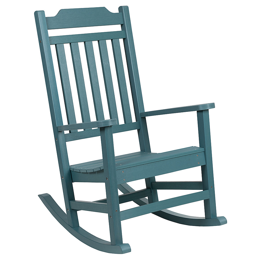 Flash Furniture - Winston Rocking Patio Chair - Teal_0