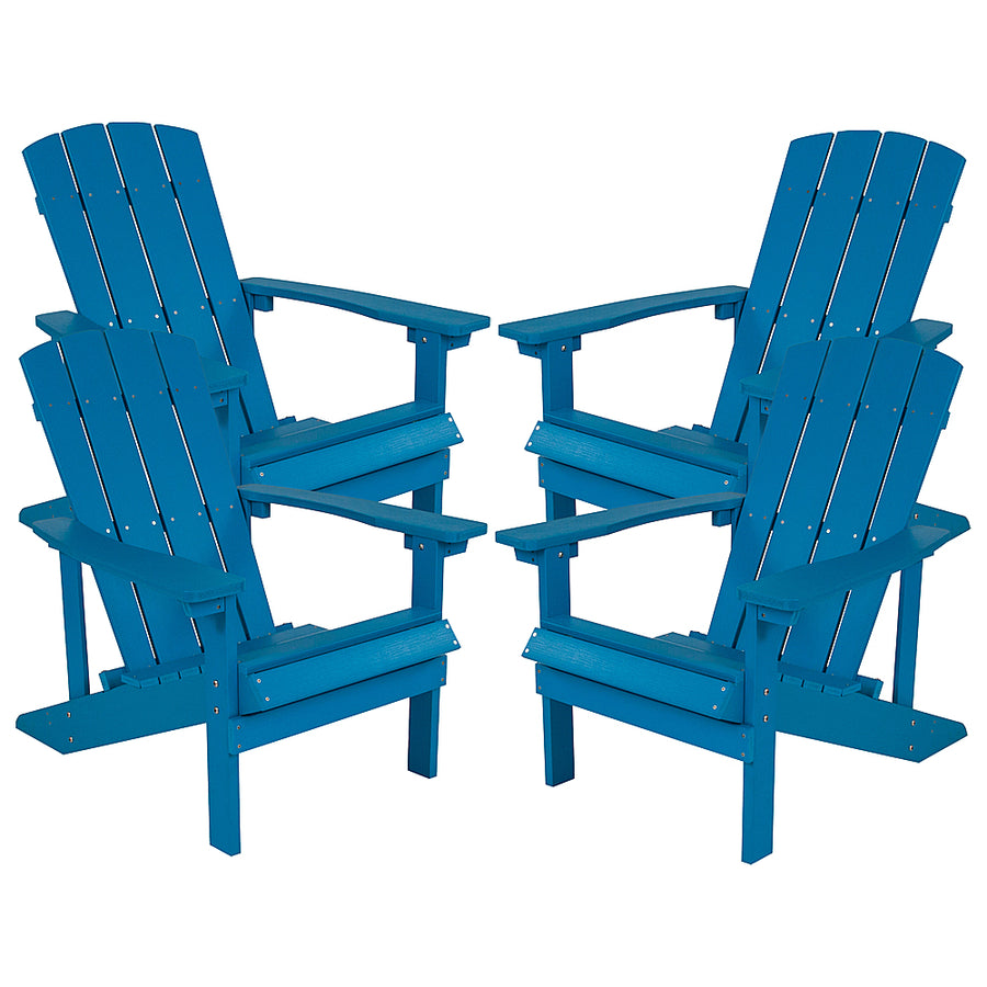 Flash Furniture - Charlestown Adirondack Chair (set of 4) - Blue_0