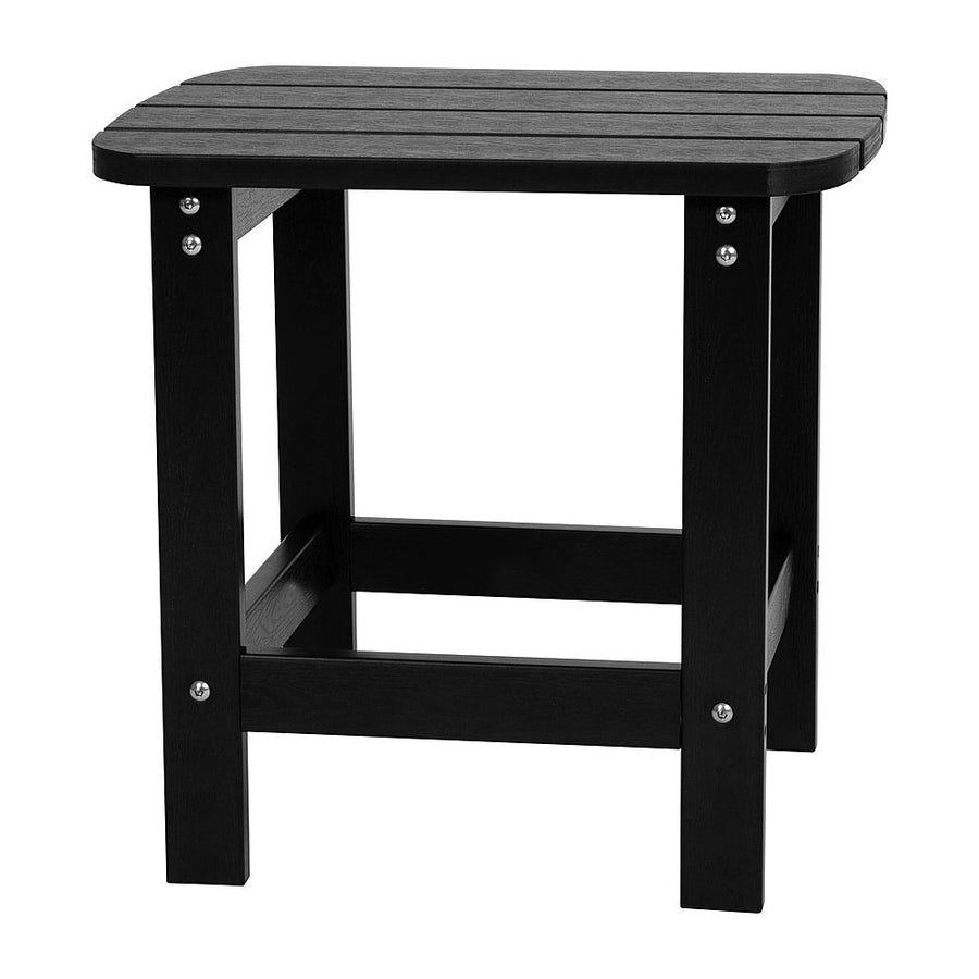 Flash Furniture - Charlestown Classic Adirondack Side Table - Black_0