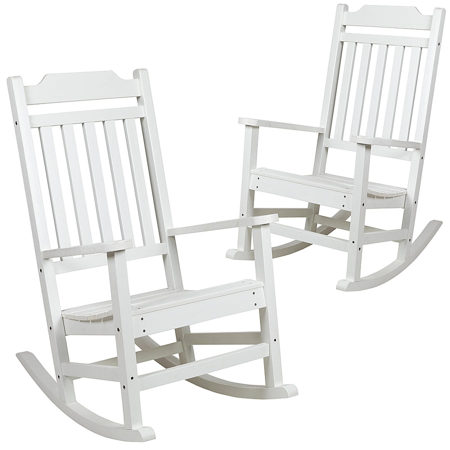 Flash Furniture - Winston Rocking Patio Chair (set of 2) - White_0
