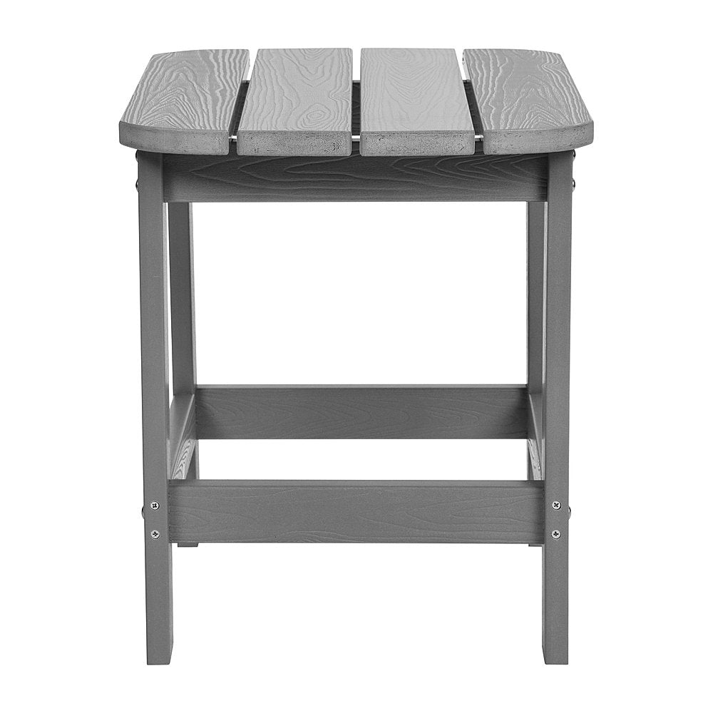 Flash Furniture - Charlestown Classic Adirondack Side Table - Gray_3