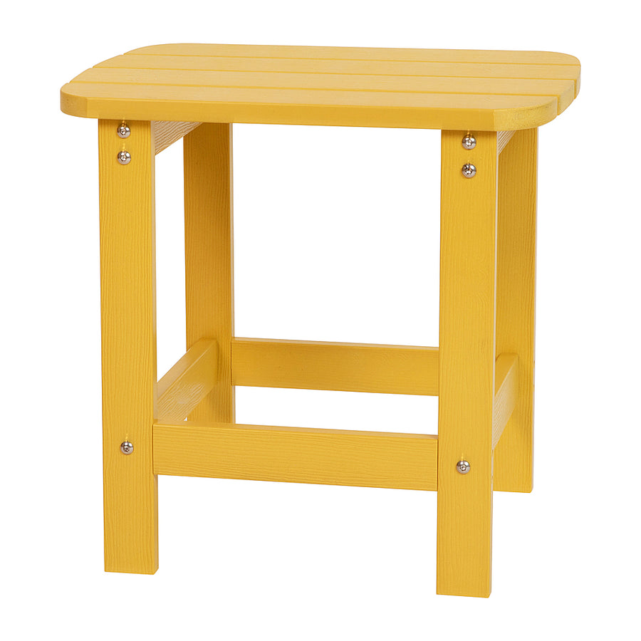 Flash Furniture - Charlestown Classic Adirondack Side Table - Yellow_0