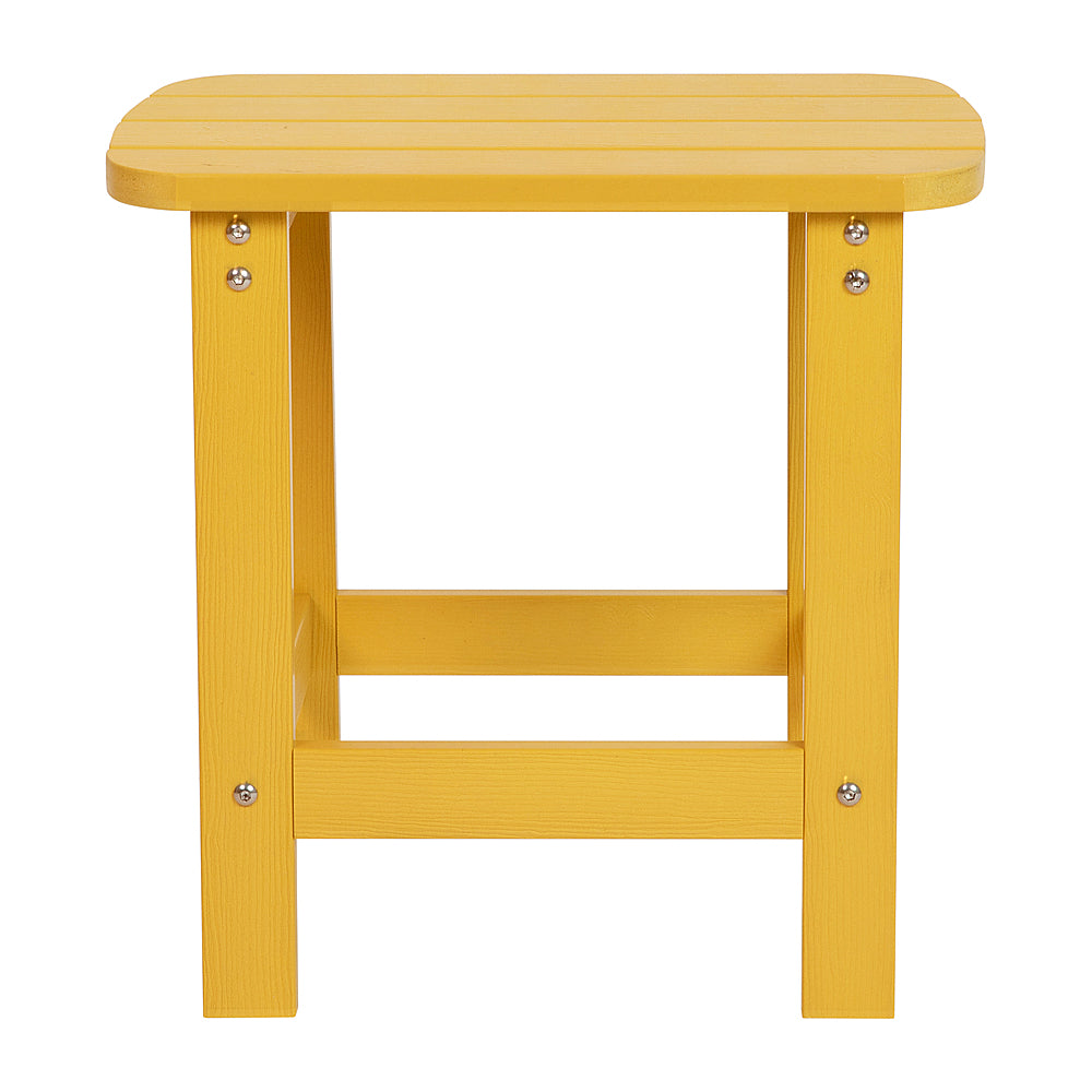 Flash Furniture - Charlestown Classic Adirondack Side Table - Yellow_6