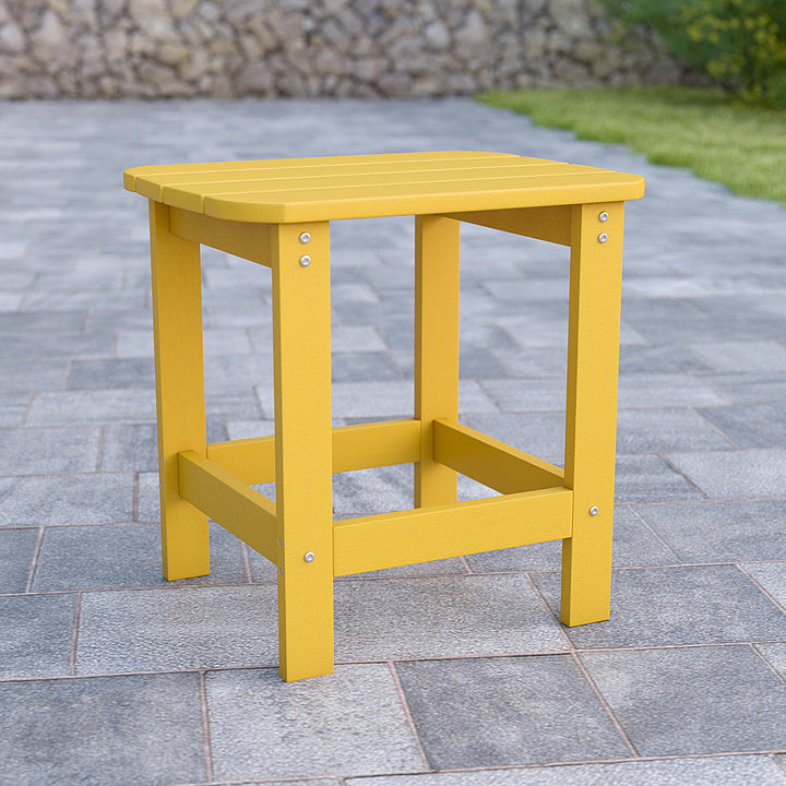 Flash Furniture - Charlestown Classic Adirondack Side Table - Yellow_5